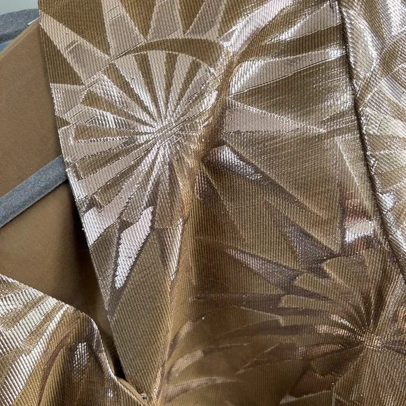 Scotch and Soda Wrap Top Gold Balloon Sleeve - Picture 7 of 11